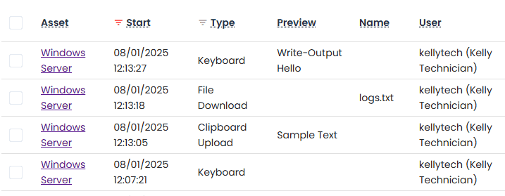 Record, Monitor, and Audit